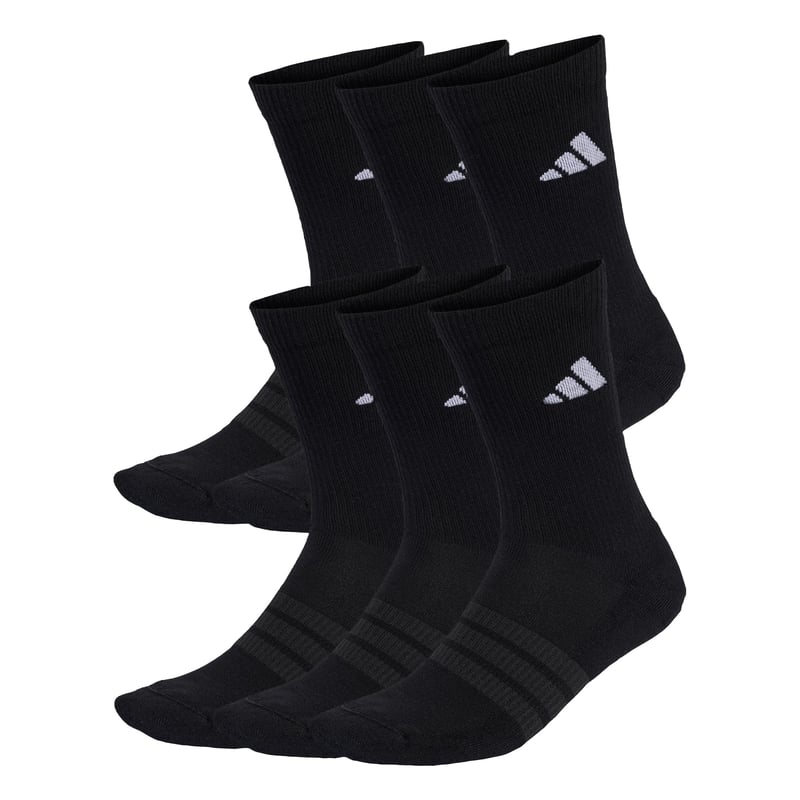 Șosete Unisex adidas Cushioned Crew, Pachet de 6 perechi, mărimea 43-45 (EU) - Set de șosete cu talpă întărită