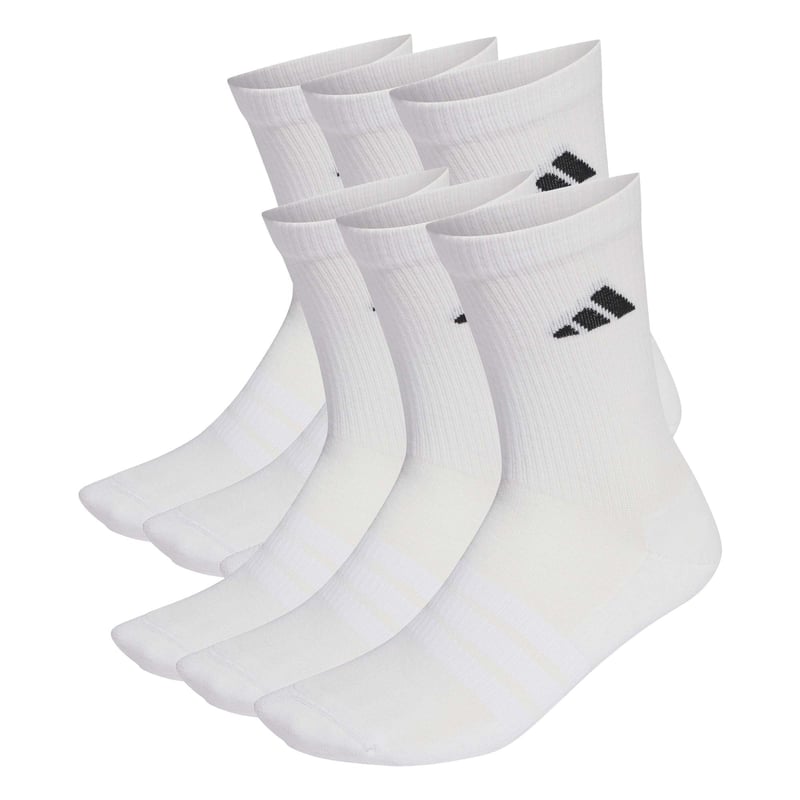 Șosete Unisex adidas Cushioned Crew, Pachet de 6 Perechi – Set de Șosete Căptușite pentru Bărbați și Femei