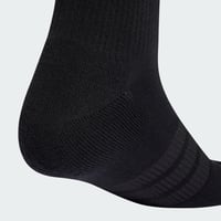 Șosete unisex adidas Cushioned Sportswear Crew, 3 perechi, negru/alb, mărimea 45-48 2
