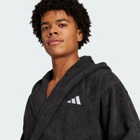 Unisex župan s kapucňou adidas – čierny, veľkosť M 3