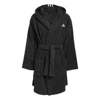 Unisex župan s kapucňou adidas – čierny, veľkosť M 1