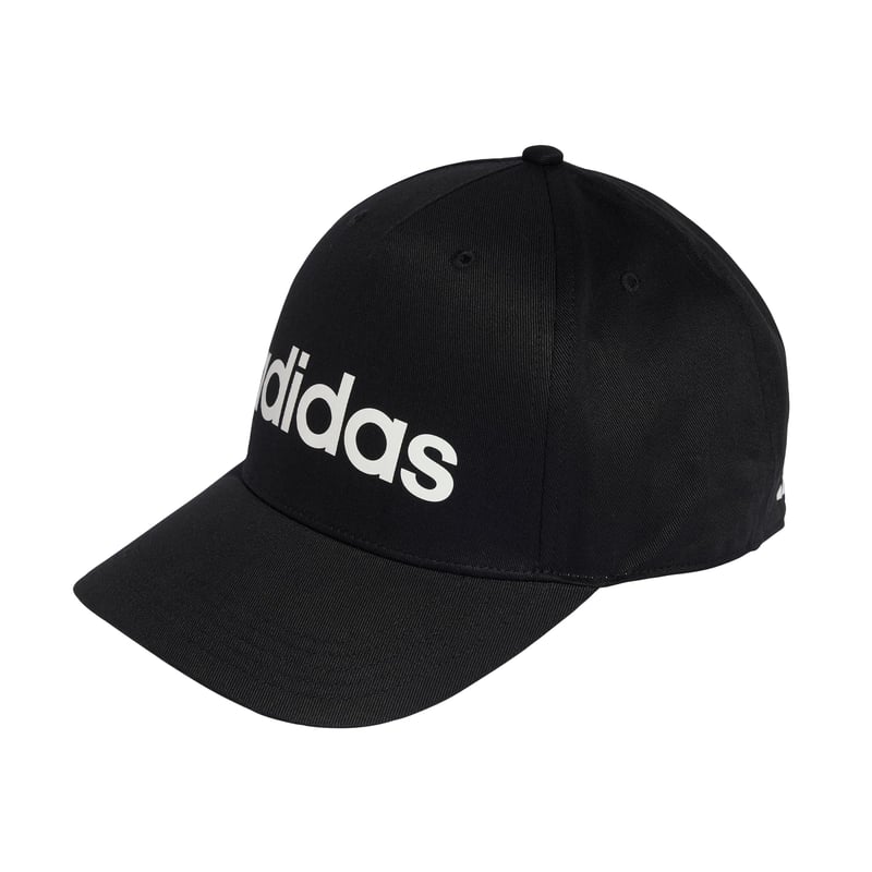 Șapcă de baseball unisex adidas Linear - Negru/Alb, mărime L-XL - Șapcă de baseball reglabilă tip snapback pentru bărbați și femei