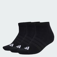 Unisex polstrované ponožky adidas Essentials Low Cut, 3 páry, čierne/biele, veľkosť 40-42 1