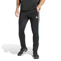 Pantaloni sport bărbătești tricotat adidas Workout Essentials All-Set 3-Stripes - Negru/Verde închis/Alb/Roșu - Mărimea M 3