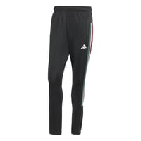 Pantaloni sport bărbătești tricotat adidas Workout Essentials All-Set 3-Stripes - Negru/Verde închis/Alb/Roșu - Mărimea M 1