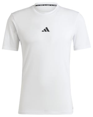 Tricou bărbați adidas Workout Logo Tee - Alb/Negru, mărimea M