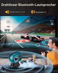 Bluetooth reproduktor Adisipsoarin pre akumulátor Makita 18V LXT, HD zvuk, párovanie TWS, Bluetooth 5.3, modrý, 6,6-palcový, na stavbu, do domácnosti 6