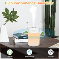 Adiwo 600ML hűtő párásító, csendes 30dB, éjszakai fény, 18 órás üzemidő, otthonhoz 4