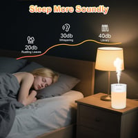 Adiwo 600ML hűtő párásító, csendes 30dB, éjszakai fény, 18 órás üzemidő, otthonhoz 6