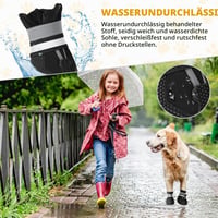 Pantofi pentru câini Adiwo, protecție pentru lăbuțe, mărimea L, impermeabili, cu talpă antiderapantă și arici reflectorizant, pentru lăbuțe rănite, șosete pentru câini 4