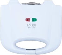 ADLER 700W Gofrisütő 2 Négyzet Alakú Gofrihoz Kompakt Fekete-Ezüst 1