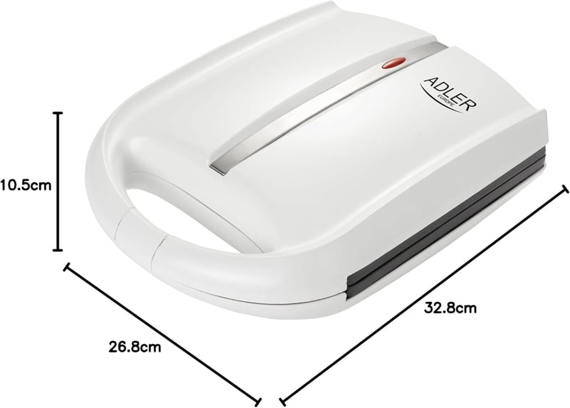 Adler AD 3039 1400W Fehér Kenyérpirító Mogyoróhéj Mintával