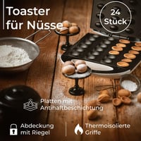 Adler AD 3039 1400W Fehér Kenyérpirító Mogyoróhéj Mintával 3