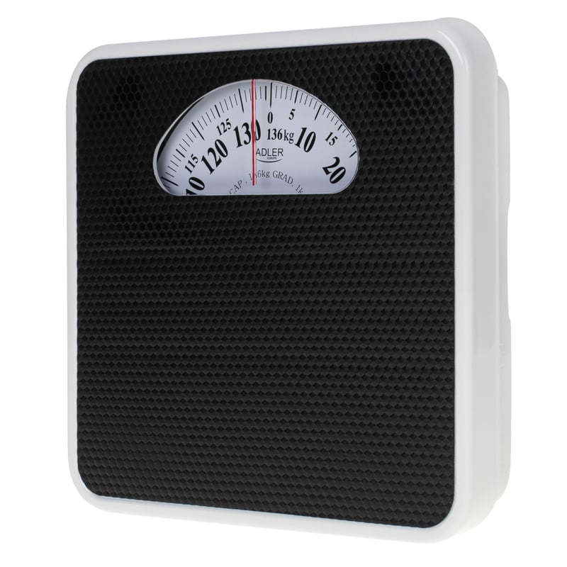 Cântar mecanic de persoane Adler AD 8179 – Cântar analogic de fitness – Capacitate 136 kg – Suprafață antiderapantă – Structură metalică stabilă – Ușor de citit
