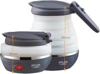 Adler AD1279 Összecsukható Elektromos Vízforraló 0,6L 750W BPA-Mentes Szilikon 2