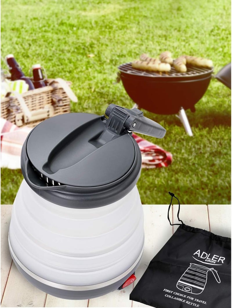 Adler AD1279 Összecsukható Elektromos Vízforraló 0,6L 750W BPA-Mentes Szilikon