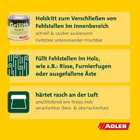 Adler Grilith Fa Kitöltő Fekete Bútor Javításhoz és Építéshez 5