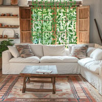 ADORAMOUR Set ghirlande cu iederă artificială, 48 bucăți, 210 cm, decor perete verde, interior-exterior 3
