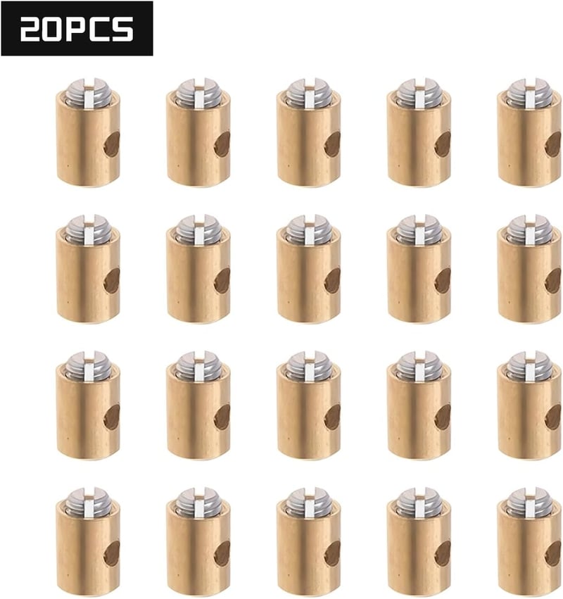 Adunsiaoto 20db Fékcable Nippel Csavar Szett Univerzális Kábel Végcsatlakozó