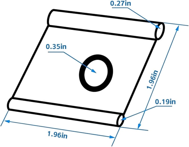 Adunsiaoto 8 darabos lakóautó napellenző horog szett, csővezetékhez, szürke-fehér, 5-8 mm