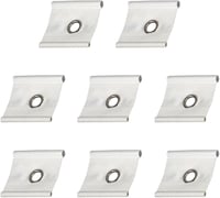 Adunsiaoto 8 db Lakóautó Sátor Kampó Fehér Csővezeték Rögzítő Karavánhoz 5-8mm 3