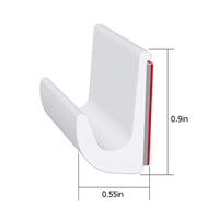 Samolepiace tesniace gumové tesnenie Adunsiaoto v tvare J, PVC – biele 2
