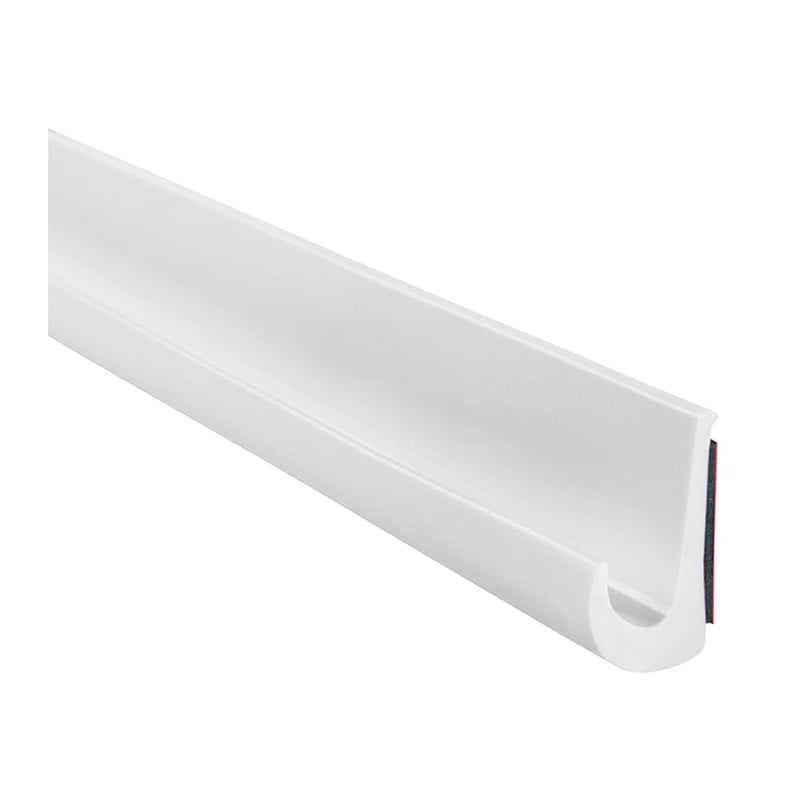 Samolepiace tesniace gumové tesnenie Adunsiaoto v tvare J, PVC – biele