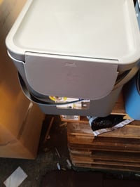 Súprava kuchynských košov na triedený odpad Rotho Albula 3 x 40 l, stohovateľné — z 3 kusov má veko iba jeden (stav: pozri 2. obrázok) 2