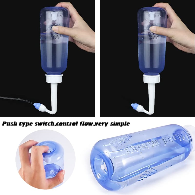 Orröblítő készlet felnőtteknek - 300ml-es Neti kancsó, sópárnák, hőmérő matricával