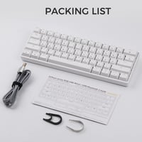 EPOMAKER GK61 61 gombos mechanikus billentyűzet RGB háttérvilágítással, vízálló IP68 8