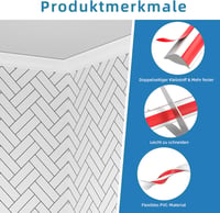 pundin Öntapadós Dekorációs Szegélyléc - Fehér PVC Sarokprofil Csempeszélekhez, Mennyezethez, Falátmenetekhez, Konyhapulthoz - 5m, 12x9mm 4