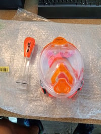 Mască de snorkeling full-face SEAC Amica pentru adulți și copii (6+ ani), polimer hipoalergenic — produs zgâriat (stare: vezi a 2-a imagine) 2