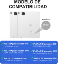 Earto iPad billentyűzet érintőpaddal, 7 színű háttérvilágítás, 11" Air/Pro modellekhez 7