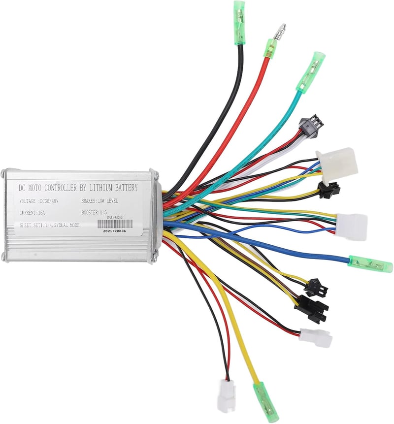 Fyearfly E-kerékpár vezérlő szett - 36V/48V LCD kijelzővel, 22,2 mm kormányra