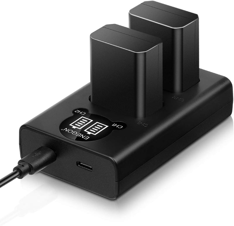 Sony NP-FW50 akkumulátor szett, 2db 1300mAh + USB töltő, A6000/A7/RX10 sorozathoz
