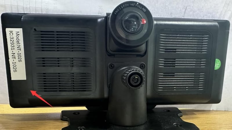 NUOTIAN 10,26" Vezeték Nélküli CarPlay Autós Kijelző, Bluetooth 5.3, 4K Menetrögzítő + 1080P Tolatókamera, GPS Navigáció, 64GB TF, FM