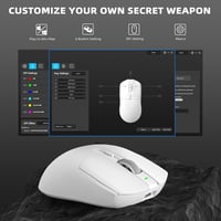 AJ139 G PRO Fehér Vezeték Nélküli Gamer Egér, 59g, 26K DPI, 7 Programozható Gomb 9