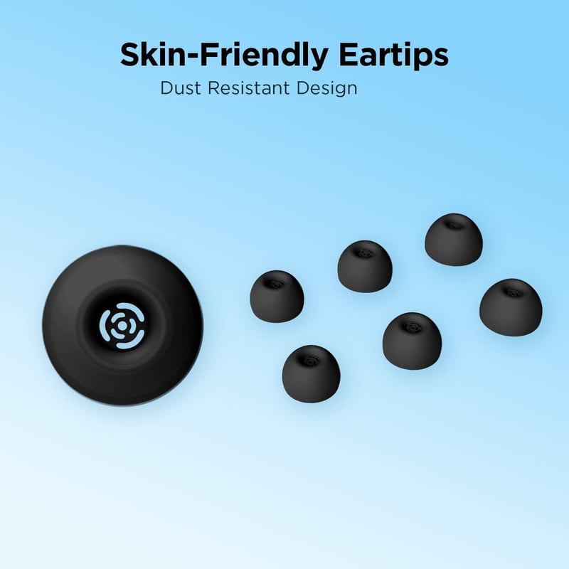1MORE AirFree Buds Bluetooth 5.3 Vezeték Nélküli Fülhallgató, 44 Órás Üzemidő, EQ, Zajszűrés, Fekete