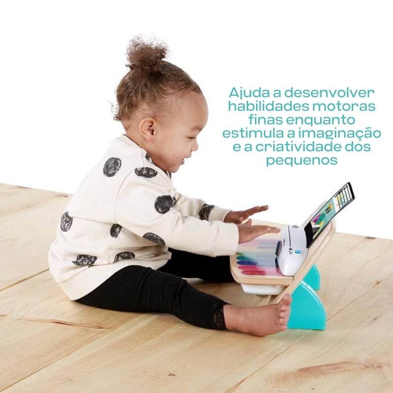 Baby Einstein Magic Touch Fa Zongora Játék - Zenélő Fejlesztő Játékszer 3 Kottával, 6 Dallal, 6 Hónapos Kortól