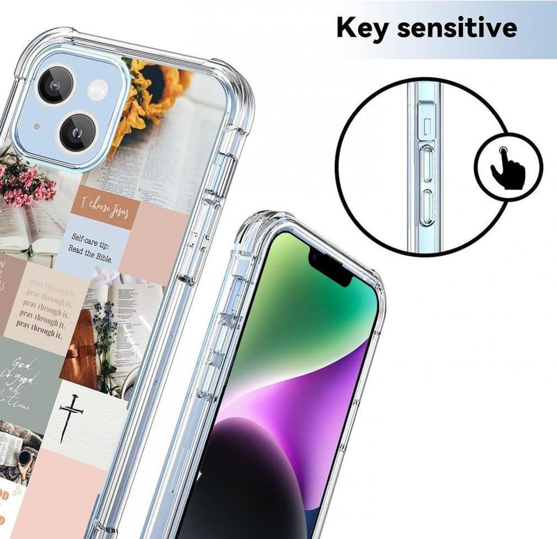 Apple iPhone 14 Szilikon Tok Bibliai Idézetekkel