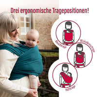 manduca Rugalmas Babahordozó Kendő - Újszülötteknek 3,5 kg-tól 15 kg-ig, 100% Bio Pamut Jersey Anyagból, GOTS Tanúsítvánnyal, Univerzális Mé 5