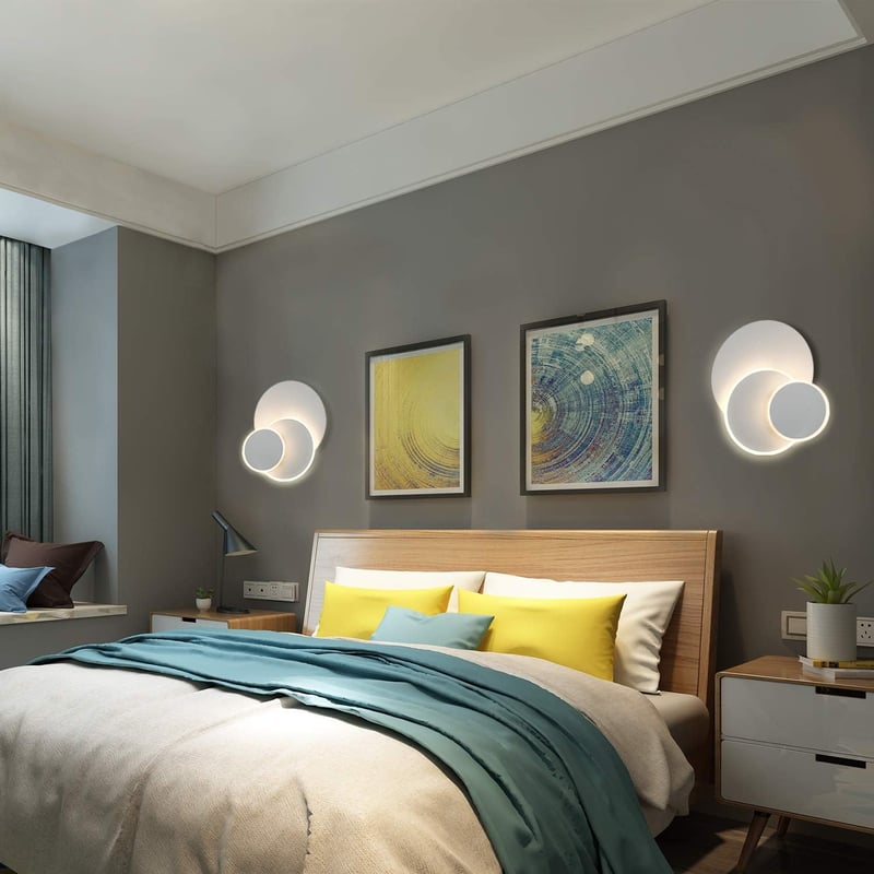 Lampop LED Fali Lámpa 15W - 350° Forgatható Alumínium Spotlámpa, 3000K Meleg Fehér Fény, 25000 Óra Élettartam, Nappali, Hálószoba, Lépcső, E