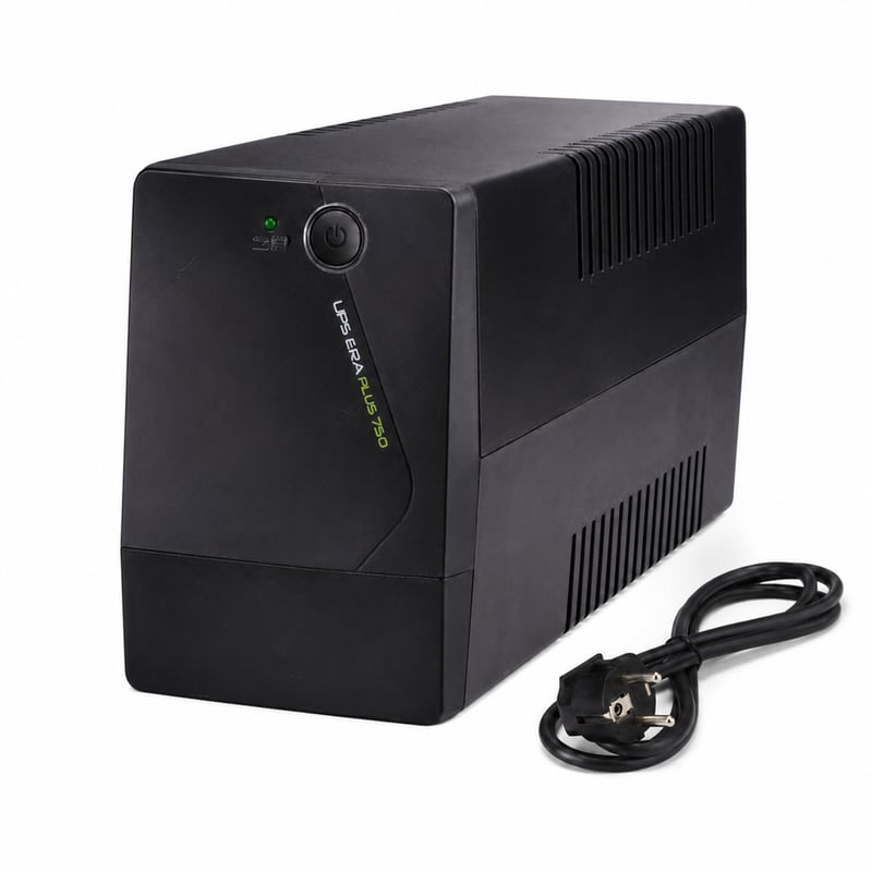 Sursă de alimentare neîntreruptibilă (UPS) Tecnoware ERA PLUS 750VA pentru PC, modem, NAS, POS — defectă, pentru piese: nu funcționează (stare: vezi a 2-a poză)