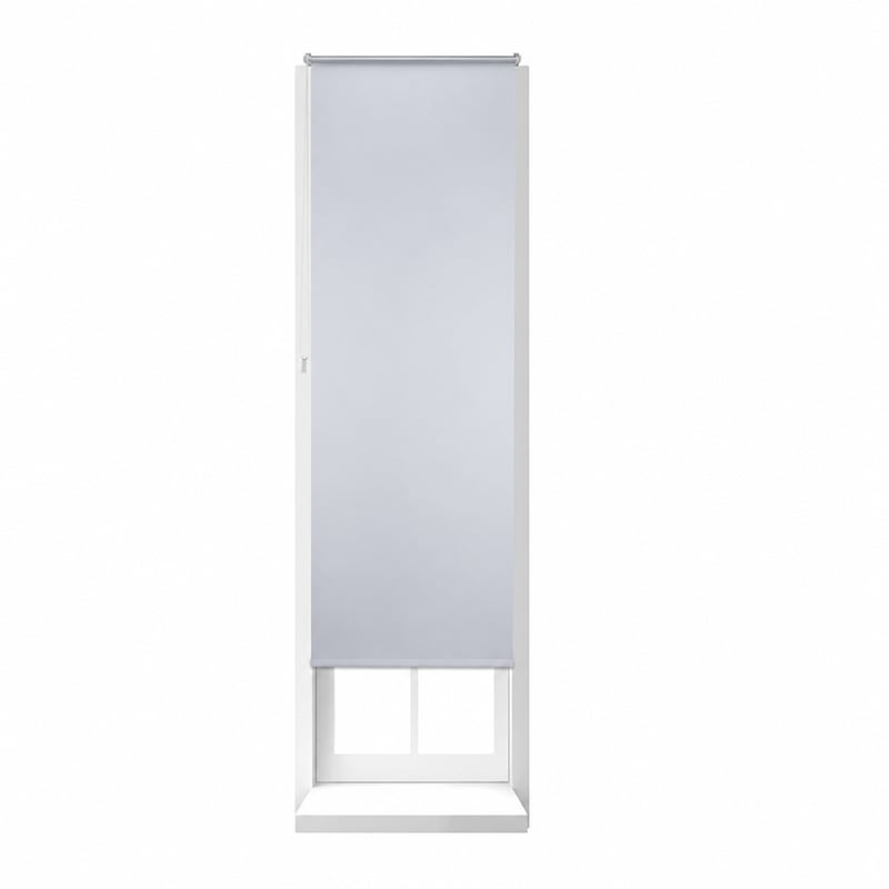 Relaxdays Termoizolačná zatemňovacia roleta, upevnenie Klemmfix bez vŕtania, retiazkový mechanizmus, 70x210 cm, biela – chýba plastový diel (stav: pozri 2. obrázok)