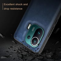 Xiaomi Mi 11 Pro Prémium Bőrhatású TPU Védőtok 6