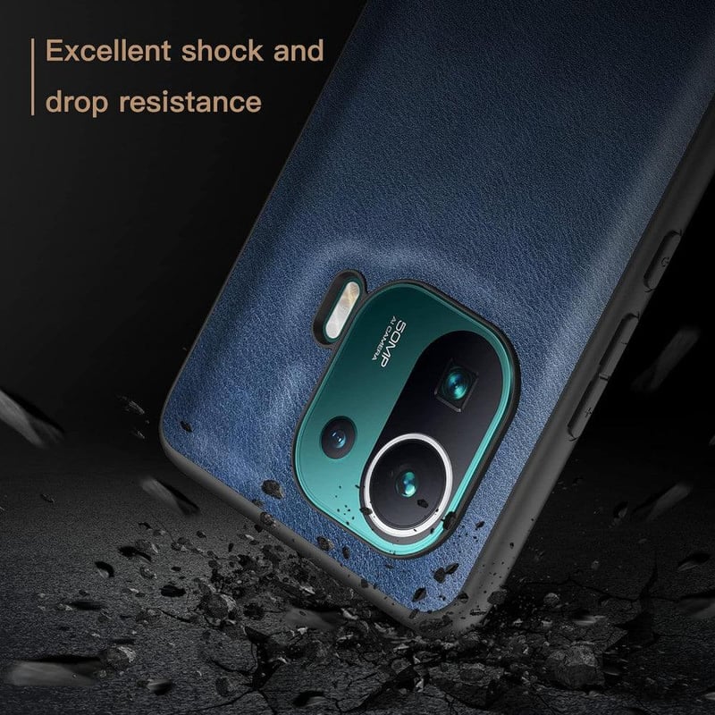 Xiaomi Mi 11 Pro Prémium Bőrhatású TPU Védőtok