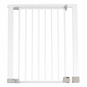 Safety 1st SecureTech biztonsági kapu fehér, fúrás nélküli rögzítés, 73-80 cm, egykezes nyitás, dupla zár, lépcsőhöz és ajtóhoz
