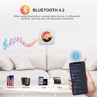 Qoosea Hordozható CD Lejátszó Bluetooth HiFi Hangszóróval - Falra Szerelhető Zenelejátszó FM Rádióval, Távirányítóval és MP3 Csatlakozóval 3