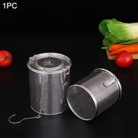 Rozsdamentes acél teaszűrő hosszú lánccal, 14 cm-es 6
