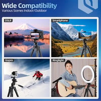 Fotopro 120cm-es alumínium állvány iPhone-hoz, DSLR-hez, Bluetooth távirányítóval 2